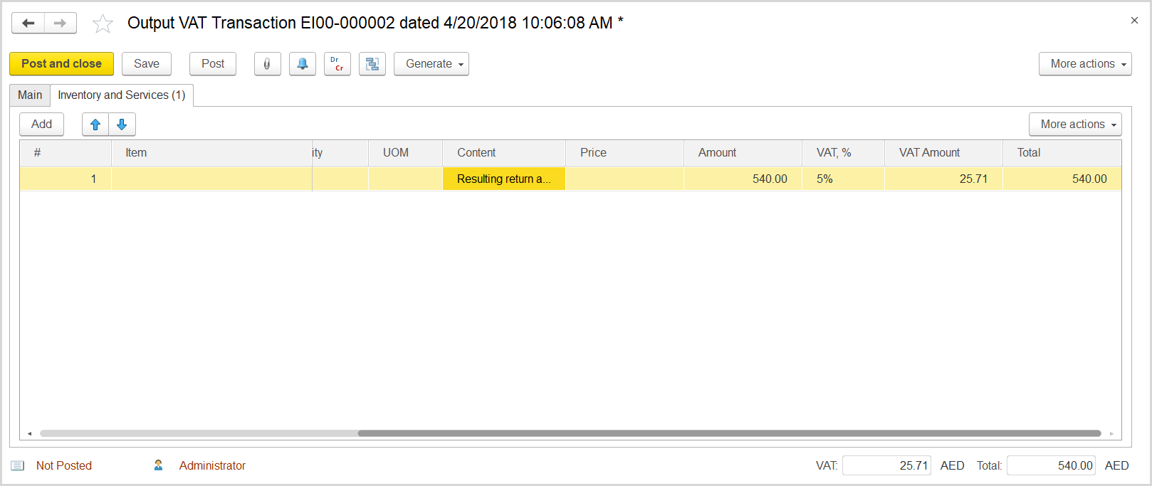 FirstBit User Guide > Case 2. An advance payment resulted from customer return (invoice adjustment) > image2018-4-23 11:49:29.png