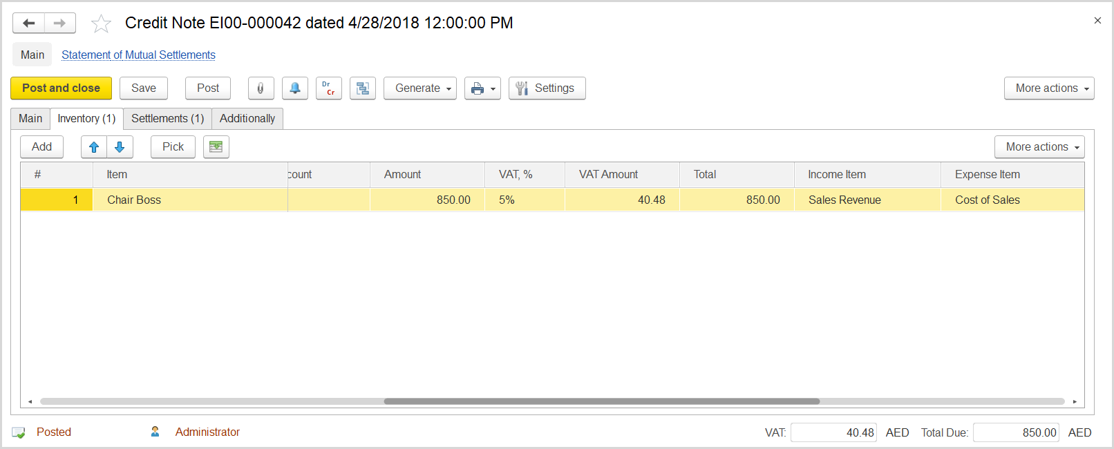 FirstBit User Guide > Case 2. An advance payment resulted from customer return (invoice adjustment) > image2018-5-3 11:58:13.png