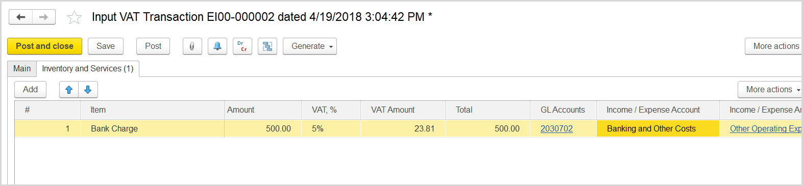 FirstBit User Guide > Case 1. VAT on bank charges > image2018-4-23 11:42:8.png