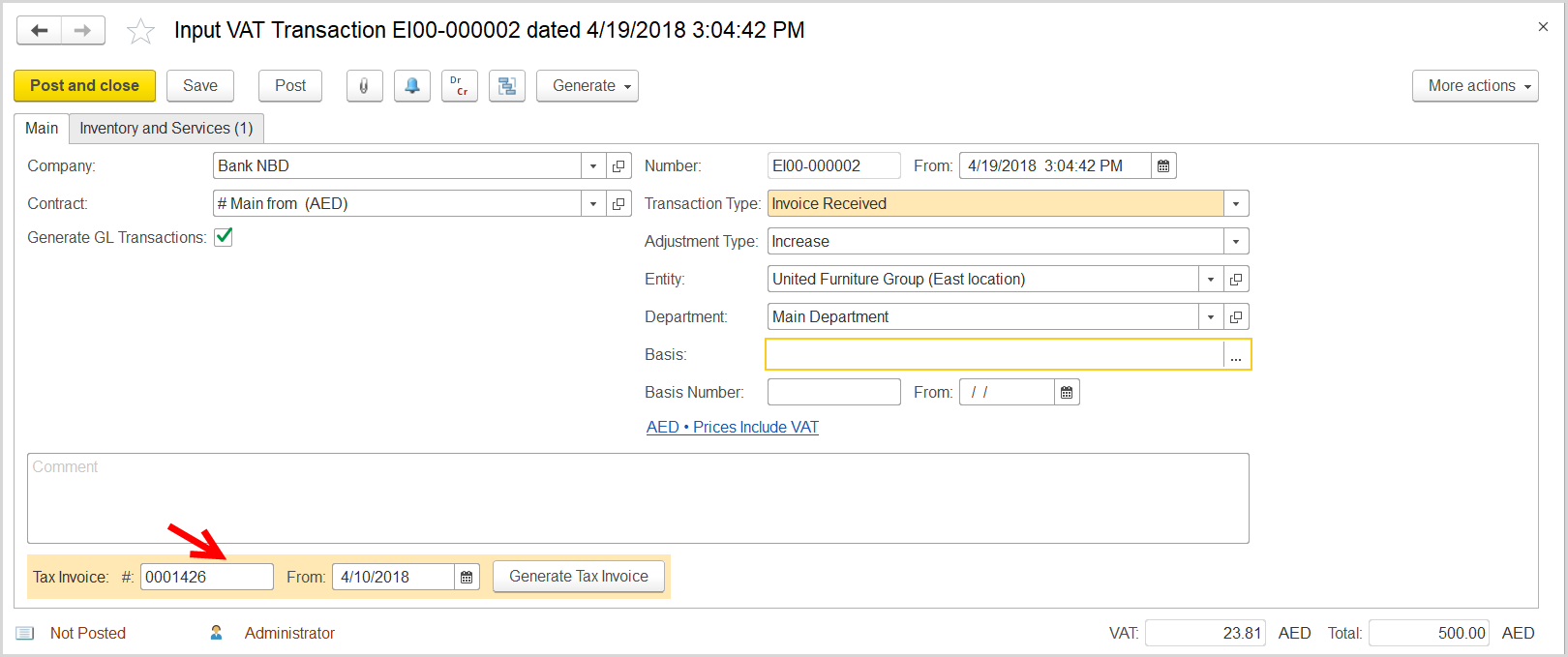 FirstBit User Guide > Case 1. VAT on bank charges > image2018-4-23 11:45:15.png