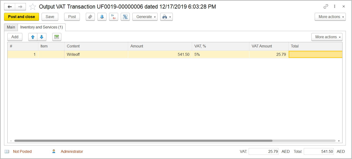FirstBit User Guide > Case 5. Adjusting VAT for the written off customer bad debt > image2019-12-17_18-4-39.png