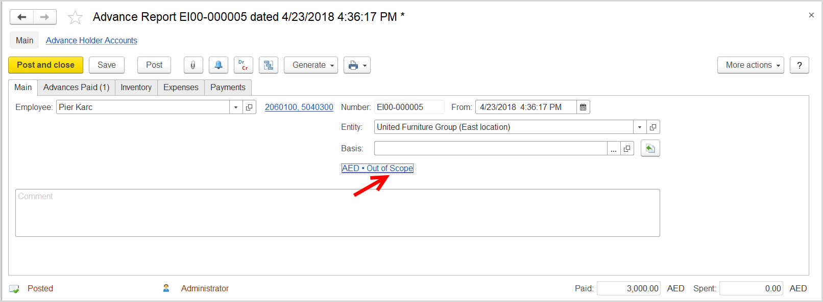 FirstBit User Guide > Case 4. Reverse сharge on service purchased by an employee > image2018-4-23 16:45:52.png