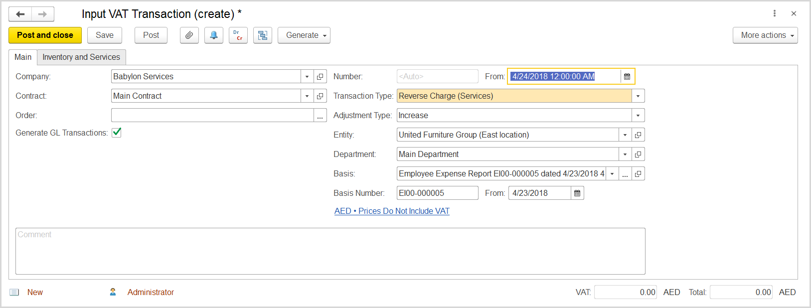 FirstBit User Guide > Case 4. Reverse сharge on service purchased by an employee > image2019-12-16_15-0-29.png