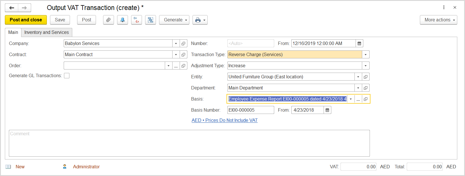 FirstBit User Guide > Case 4. Reverse сharge on service purchased by an employee > image2019-12-16_15-10-17.png