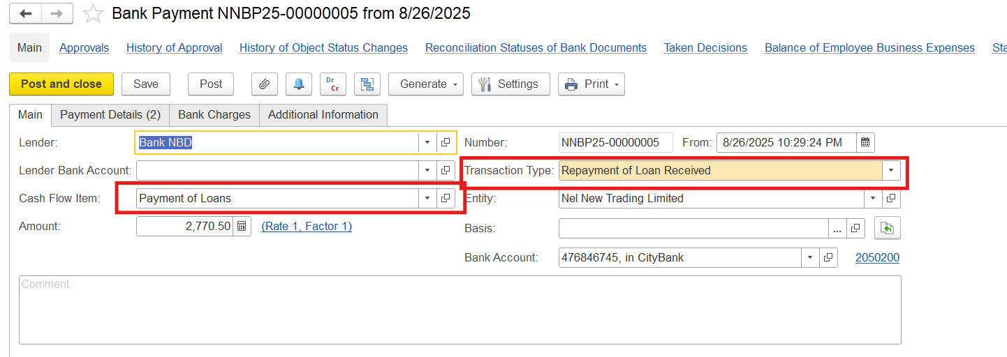FirstBit User Help > Purchase of Fixed Assets (Vehicle) on Bank Credit > image2025-8-27_13-17-26.png