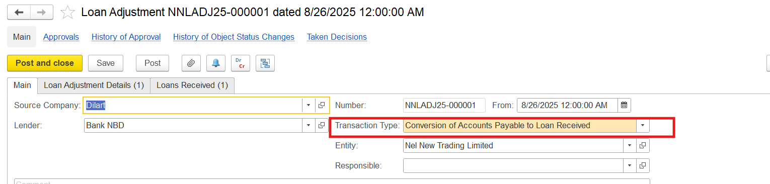 FirstBit User Help > Purchase of Fixed Assets (Vehicle) on Bank Credit > image2025-8-27_13-4-21.png